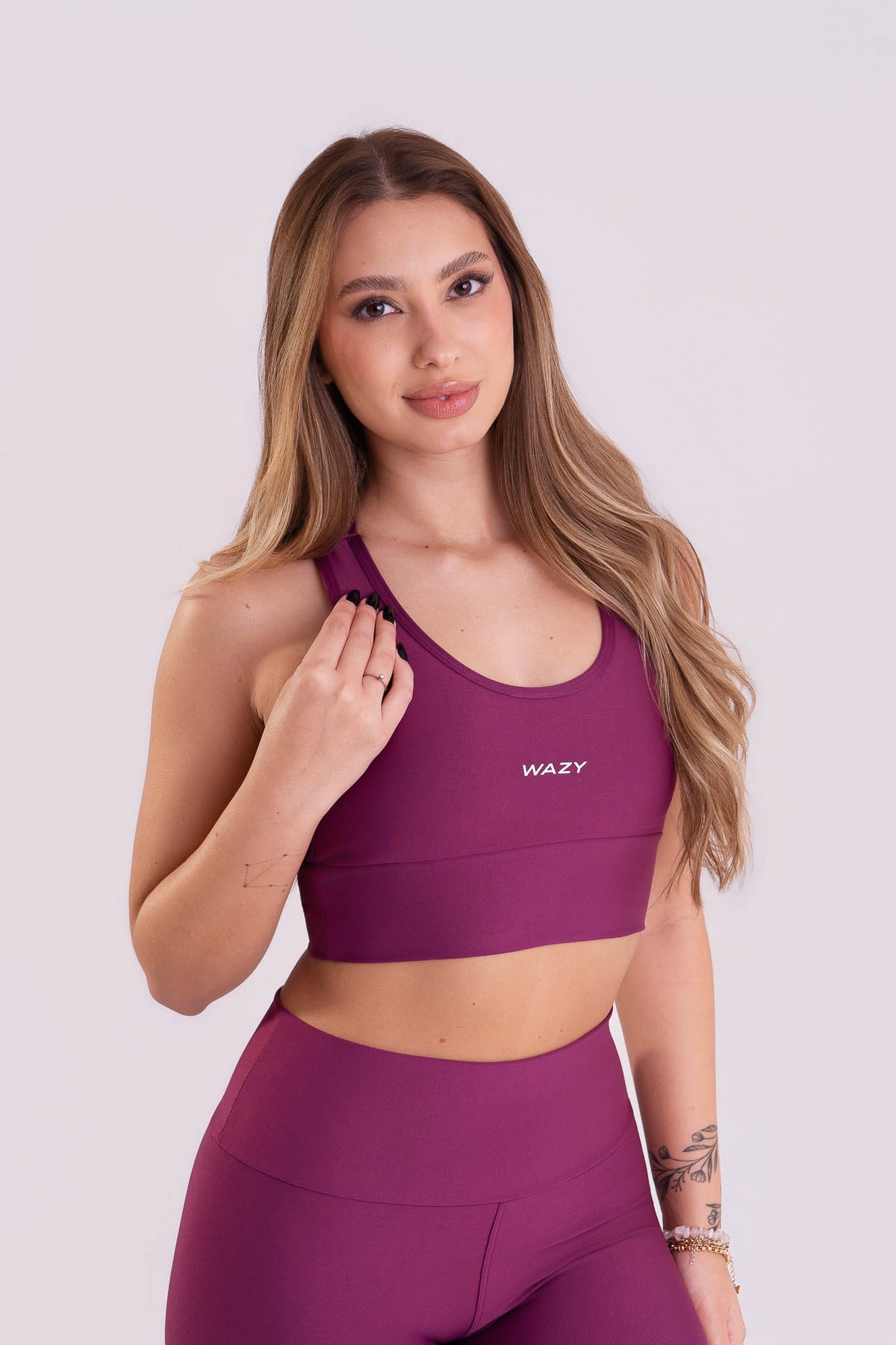 Conjunto Feminino Fitness Top + Calça Açaí