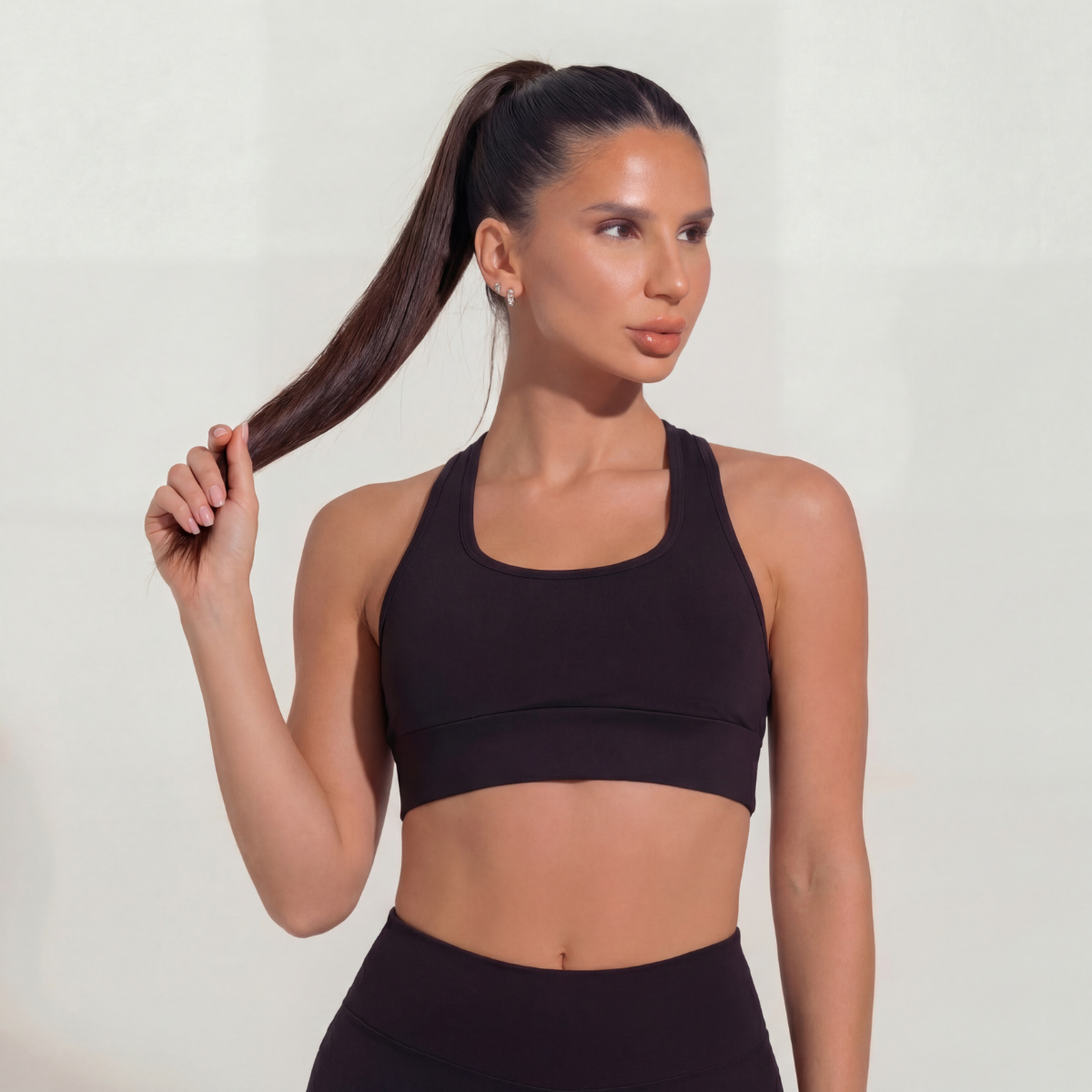 Conjunto Top + Shorts Legging Preto Zero Transparência Wazy