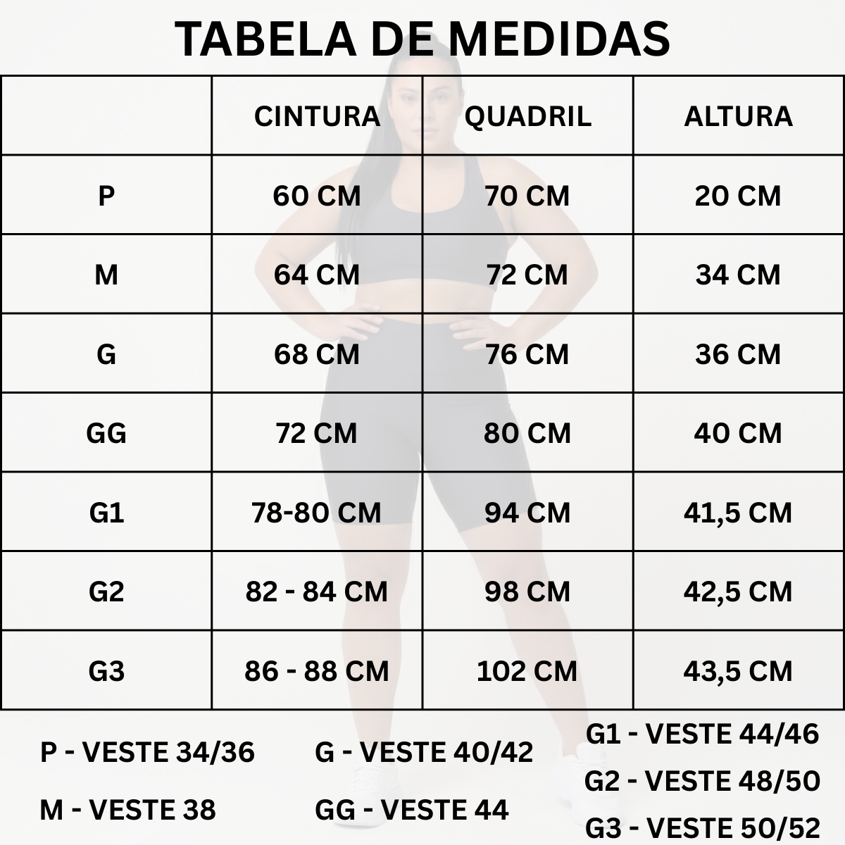 Bermuda Ciclista Preta Zero Transparência Wazy