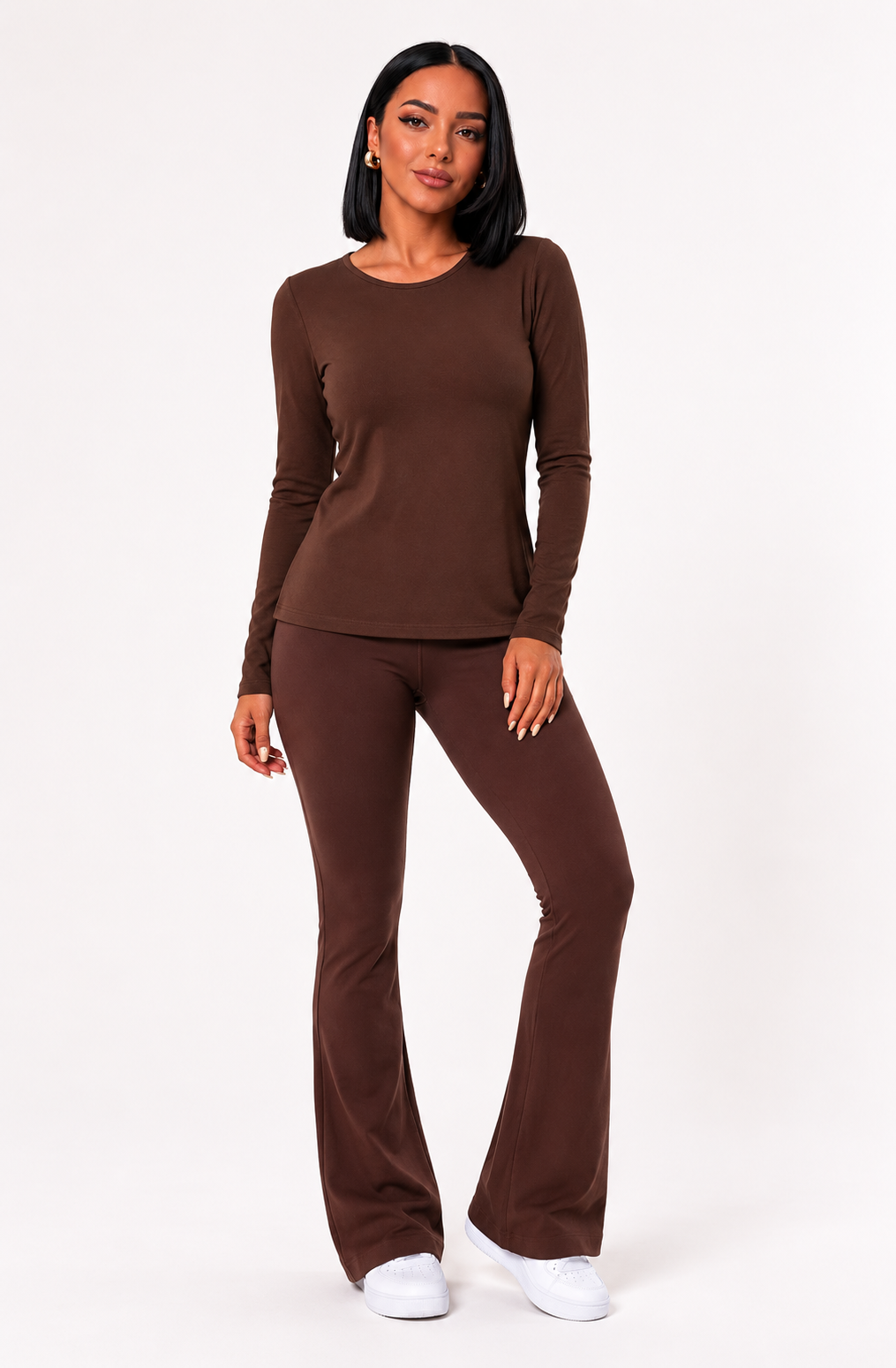Blusa Térmica Marrom Peluciada Segunda Pele Wazy