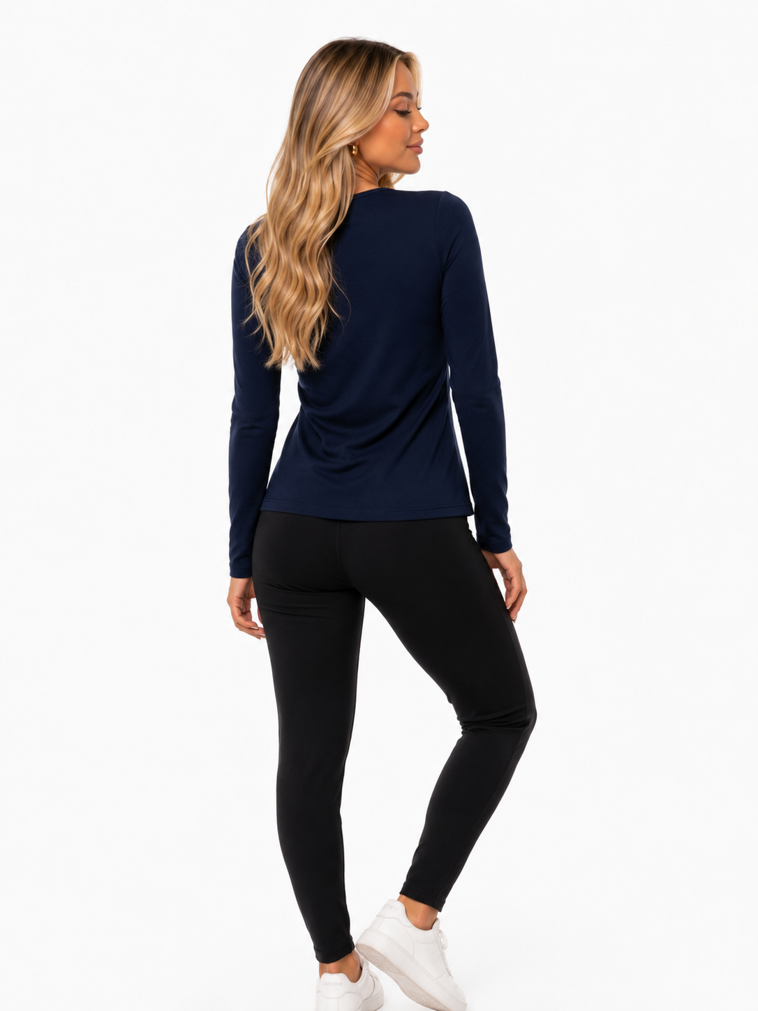Blusa Térmica Azul Marinho Peluciada Segunda Pele Wazy
