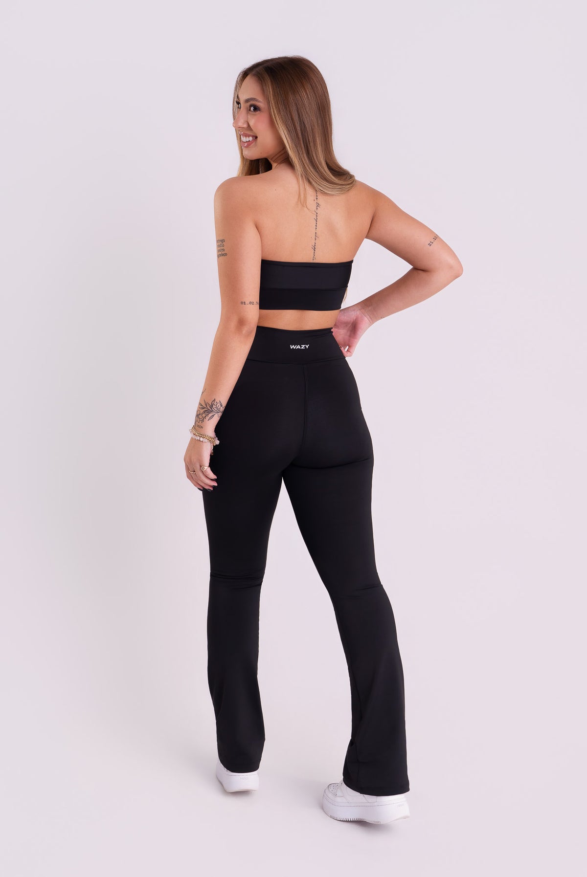 Calça Legging Flare Feminina Fitness Black