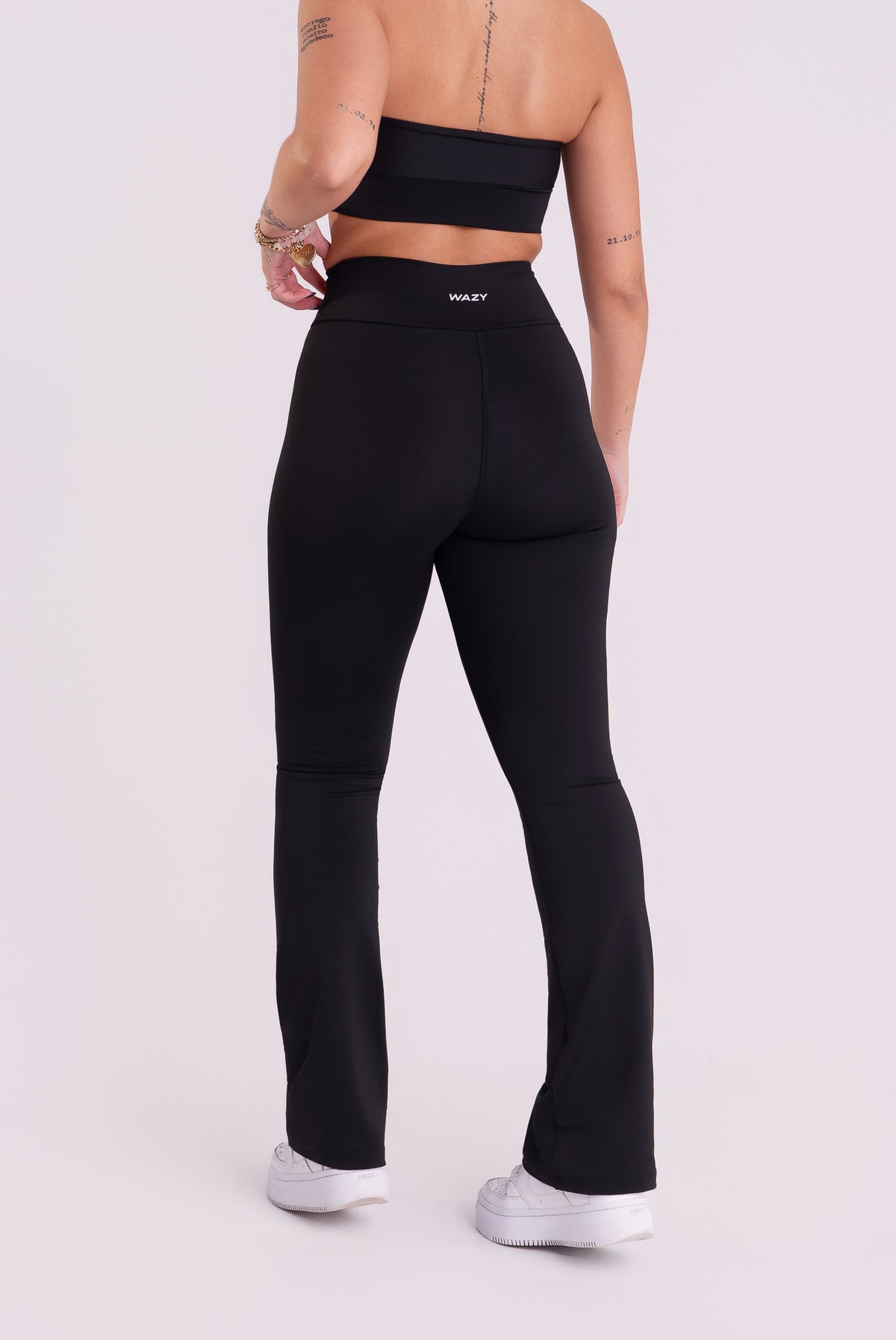 Calça Legging Flare Feminina Fitness Black