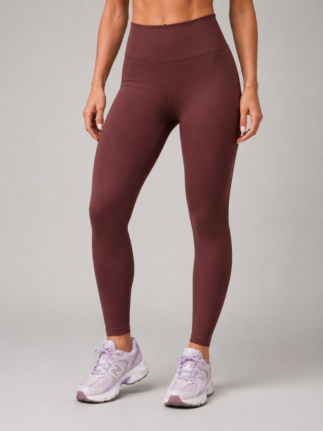 Conjunto Top + Calça Legging Marrom Zero Transparência Wazy