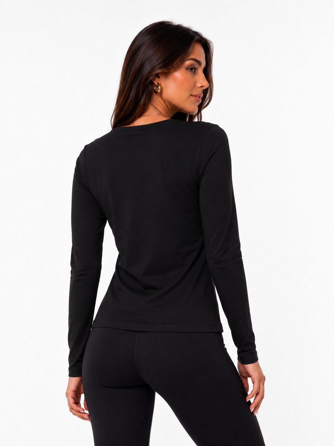 Blusa Térmica Preta Peluciada Segunda Pele Wazy